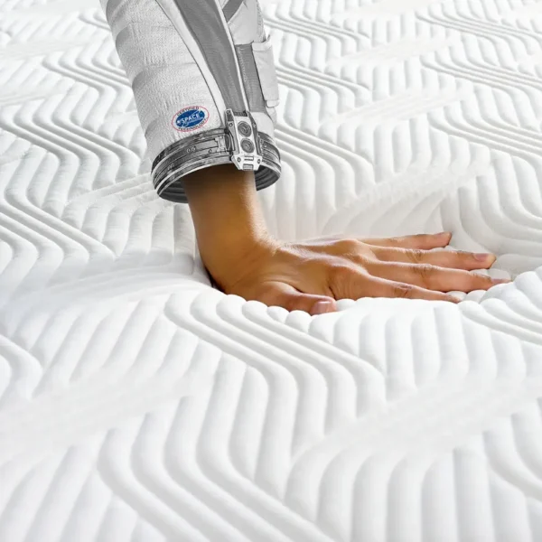 Close-up of TEMPUR Adapt Material memory foam technology showing enhanced conforming and pressure relief properties