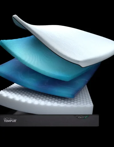 Tempur Pro Air Luxe in Dark Grey Medium Layers