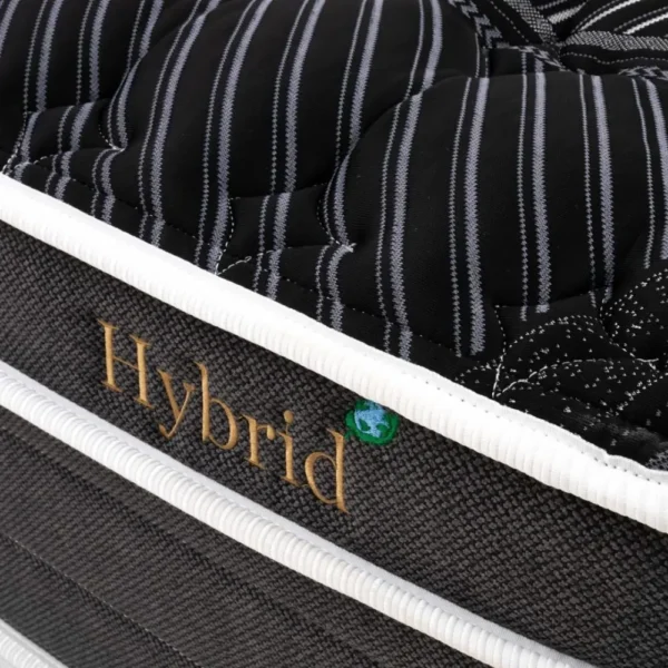 Eclipse Glacier Black Ice Luxury Mattress Brand Close